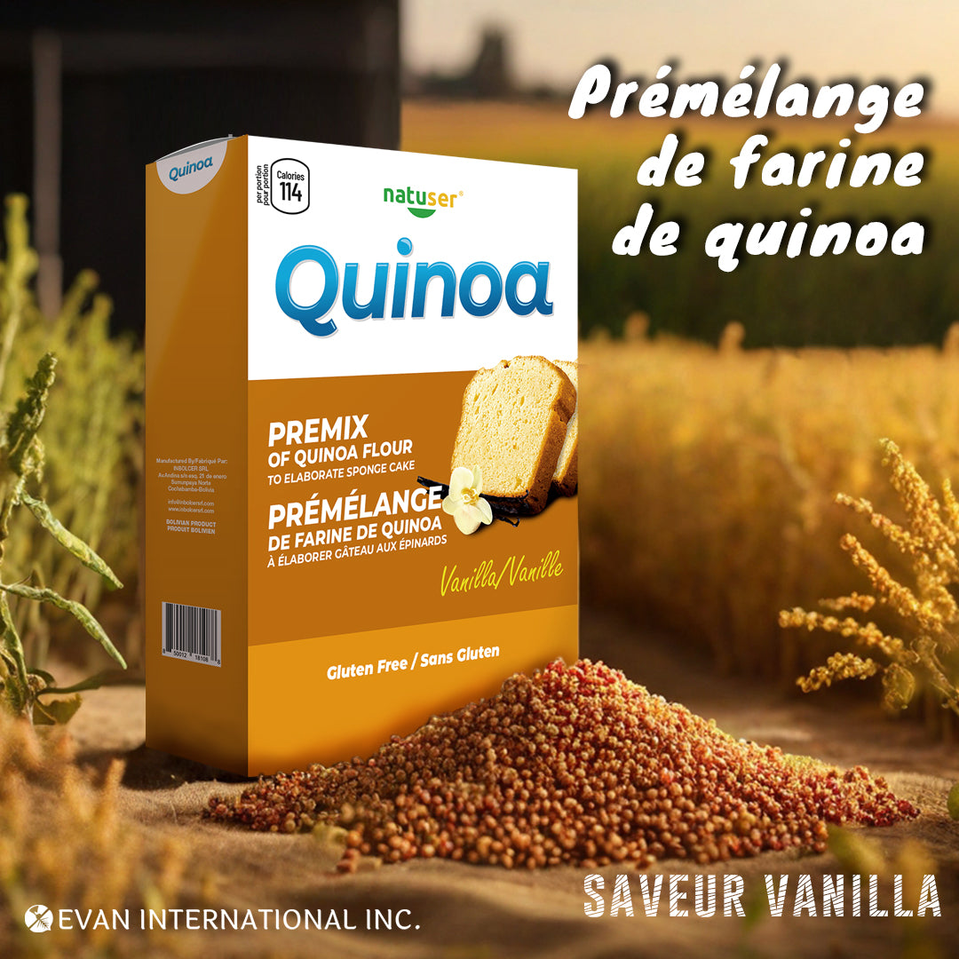 Quinoa Vanilla Cake Flavored Pre-Mix Flour